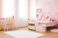 Little princess room with bed Royalty Free Stock Photo