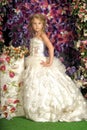 Little princess in white dress Royalty Free Stock Photo