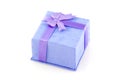 Little purple jewelry box. Royalty Free Stock Photo