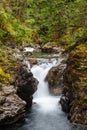 Little Qualicum Falls on Vancouver Island, Canada Royalty Free Stock Photo