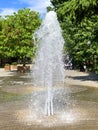 Little rainbow in the fountain Royalty Free Stock Photo