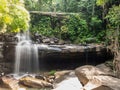 Little rainforest waterfall at Koh Kood Royalty Free Stock Photo