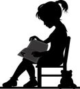 Little reading girl