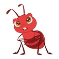 Little red ant is angry Royalty Free Stock Photo