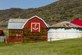 Little Red Emoticon Barn Royalty Free Stock Photo