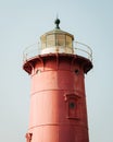 The Little Red Lighthouse, along the Hudson River in Washington Heights, Manhattan, New York City Royalty Free Stock Photo