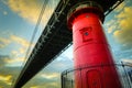 Little Red Lighthouse Royalty Free Stock Photo