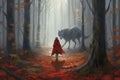 Little Red Riding Hood. A Fairy Tale, by Charles Perrault, the Brothers Grimm. The Red Cloak, a timeless classic, a