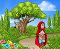 Little Red Riding Hood Fairy Tale Scene