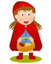 Little Red Riding Hood with Food Basket