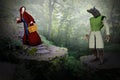 Little Red Riding Hood, Wolf Royalty Free Stock Photo