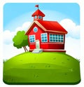 Little Red Schoolhouse Great for Banners and Ads