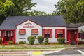 A little red urban church on Candler Road