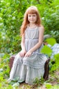 Little redheaded girl Royalty Free Stock Photo