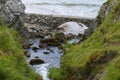 Little river flows into Sango Sands Bay at Durness