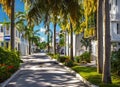 Little River Gardens neighborhood in Miami, Florida USA. Royalty Free Stock Photo