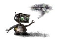 Little robot. Royalty Free Stock Photo