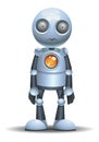 little robot being hypnotize Royalty Free Stock Photo