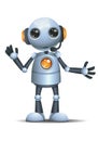 Little robot call service operator Royalty Free Stock Photo