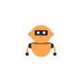 Little robot computer Outline Icon, Logo, and illustration