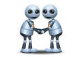 little robot handshake each other
