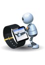 Little robot using new technology smart watch