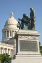 LITTLE ROCK, ARKANSAS, USA - JULY 25, 2019: Monument to the Confederate Women of Arkansas.