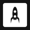 Little rocket icon, simple style Royalty Free Stock Photo