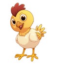 Little Rooster Cartoon Animal Illustration