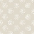 Little Rose beige background. Vector Illustration.