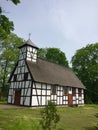 Little rural church in Garbno Poland Royalty Free Stock Photo