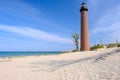 Little Sable Point Lighthouse in dunes, built in 1867 Royalty Free Stock Photo
