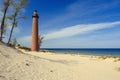 Little Sable Point Lighthouse in dunes, built in 1867 Royalty Free Stock Photo