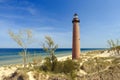 Little Sable Point Lighthouse in dunes, built in 1867