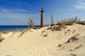 Little Sable Point Lighthouse in dunes, built in 1867 Royalty Free Stock Photo