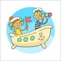 little sailors Royalty Free Stock Photo