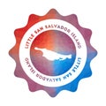 Little San Salvador Island low poly logo.