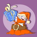 Little santa claus color Royalty Free Stock Photo