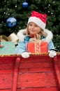 Little Santa Claus helper Royalty Free Stock Photo