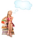 Little schoolgirl Royalty Free Stock Photo