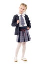 Little Schoolgirl Royalty Free Stock Photo