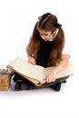 Girl With Book Royalty Free Stock Photo