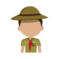 Little scout character icon