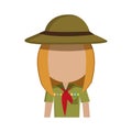 Little scout character icon