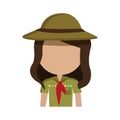 Little scout character icon