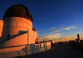 Little shadows in sunset - Griffith Observatory Royalty Free Stock Photo