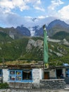 Little shop in Mugje village under Annapurna, Nepal Royalty Free Stock Photo