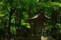 Little shrine in woods, Kyoto Japan.