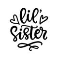 Little Sister T shirt design, Kids fashion