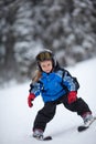 Little ski girl Royalty Free Stock Photo